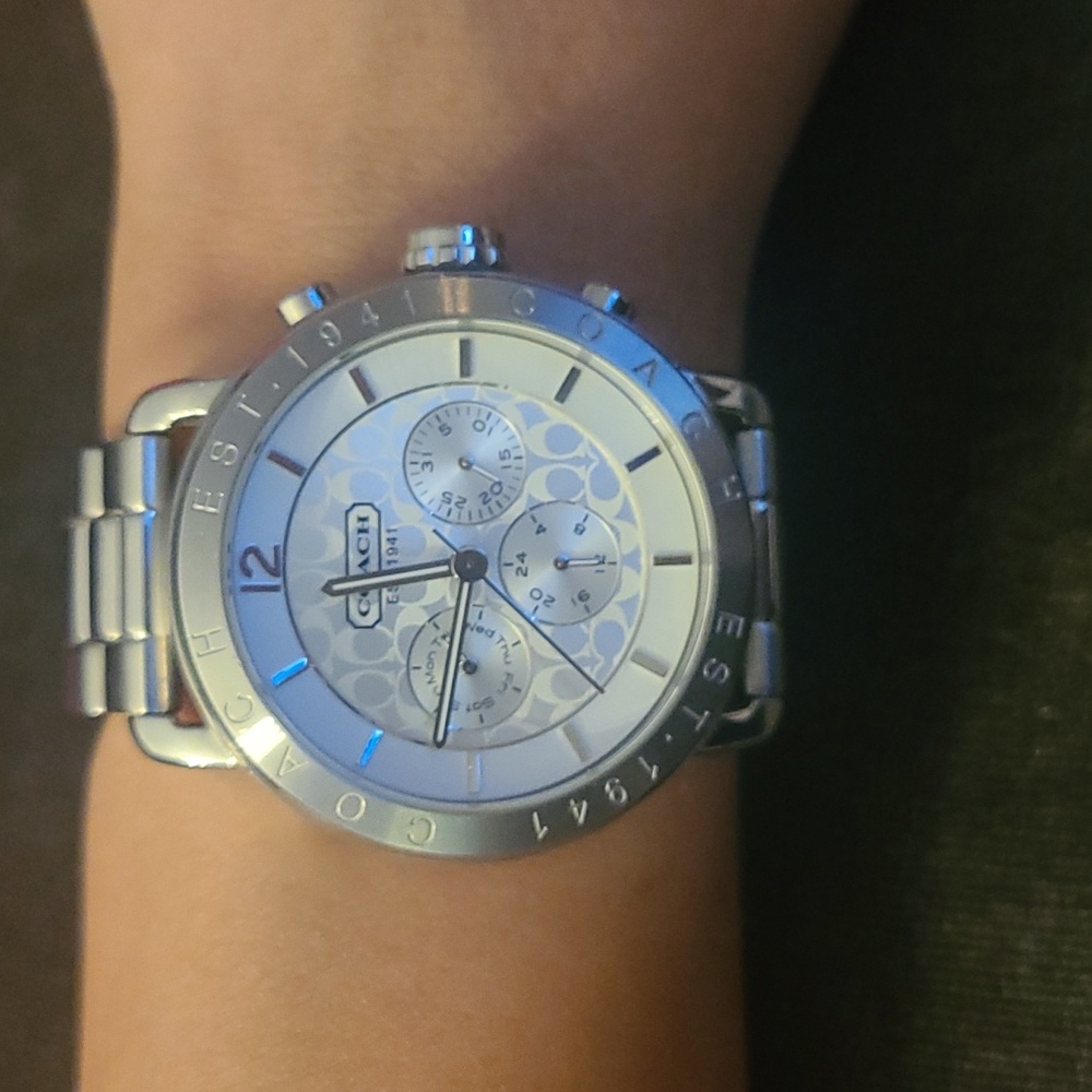 Coach chronograph watch